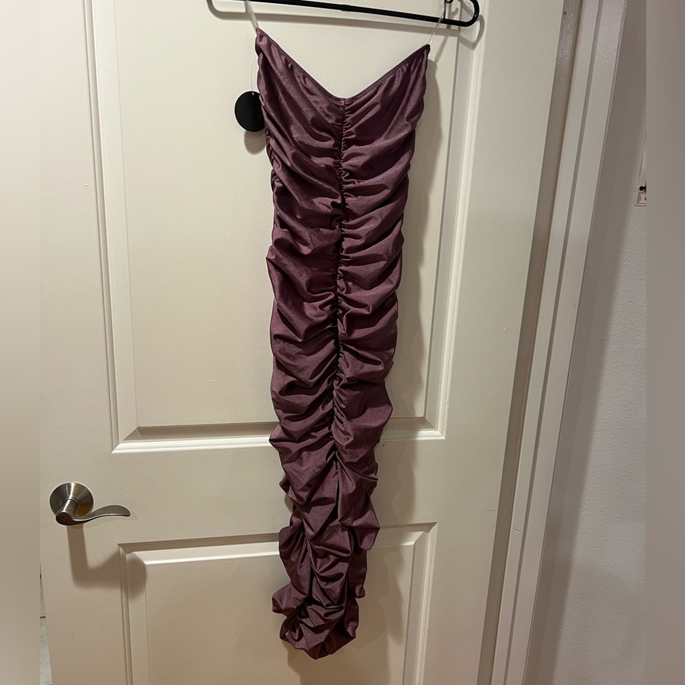 Hot Miami Styles Lavender Strapless Dress